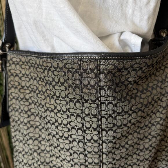 Coach Signature Canvas and Leather Crossbody Bag - Picture 4 of 6